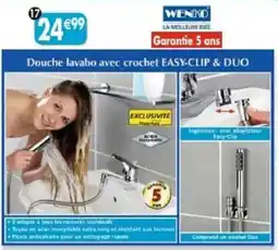 Maximo WENKO Douche lavabo avec crochet EASY-CLIP & DUO offre