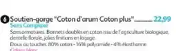 Maximo Coton d'arum Coton plus Soutien-gorge offre