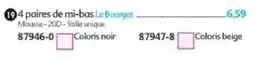 Maximo Le Bourget 4 paires de mi-bas offre
