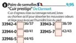 Maximo De Clermont Paire de semelles offre