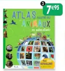 Maximo Roule Atlas illustré des animaux en autocollants offre