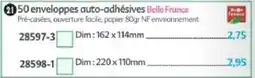 Maximo Belle France enveloppes auto-adhésives offre