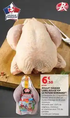 U Express Le paysan normand - poulet fermier label rouge igp offre