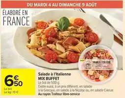 Carrefour Drive Mix - salade à l'italienne offre