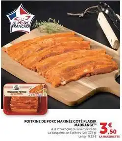 U Express Madrange - poitrine de porc marinee coté plaisir offre