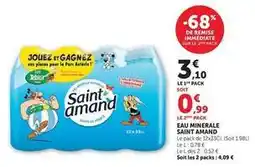 U Express Saint amand - eau minerale offre