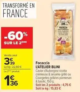 Blini - focaccia
