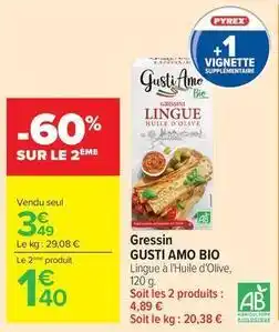 Carrefour Drive Pyrex - gressin offre