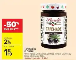 Carrefour Drive Florelli - tartinables offre