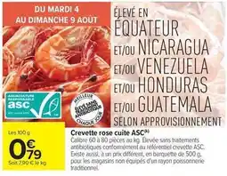 Carrefour Drive Crevette rose cuite asc offre