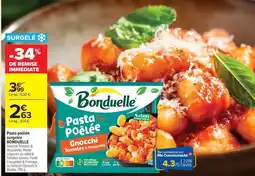 Carrefour Drive Bonduelle - pasta poêlée surgelée offre