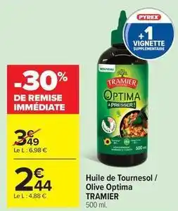 Carrefour Drive Tramier - huile de tournesol / olive optima offre