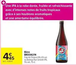 Carrefour Drive Brooklyn - bière offre