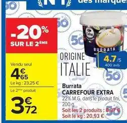 Carrefour Drive Carrefour - burrata extra offre