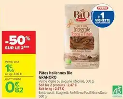 Carrefour Drive Pyrex - pâtes italiennes bio offre
