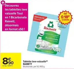 Carrefour Drive Rainett - tablette lave-vaisselle offre