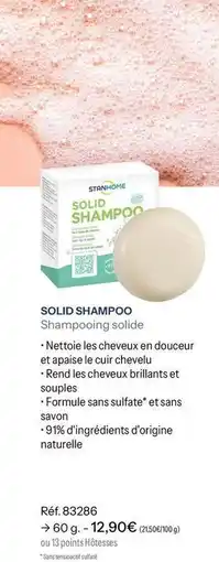 Stanhome Solid shampoo offre