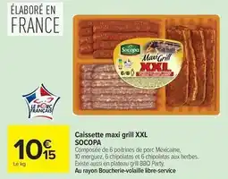 Carrefour Drive Socopa - caissette maxi grill xxl offre