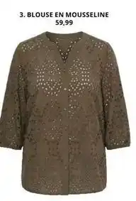 Ulla Popken Blouse en mousseline offre