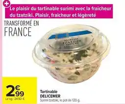 Carrefour Drive Délicemer - tartinable offre