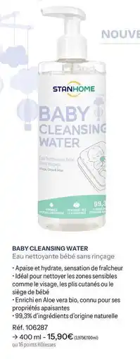 Stanhome Stanhome - baby cleansing water offre