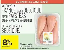 Carrefour Drive Filet de poulet offre