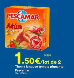 Hmarket Mega - thon à la sauce tomate piquante offre