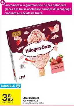 Carrefour Market Häagen-Dazs glace bâtonnet offre