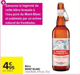 Carrefour Market MONT BLANC Cristal Rosée offre