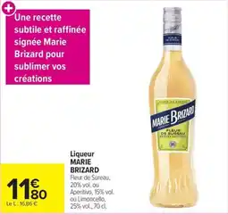 Carrefour Market MARIE BRIZARD Liqueur Fleur de Sureau offre