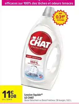Carrefour Market Le Chat Lessive liquide offre