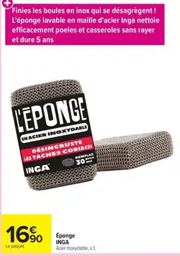 Carrefour Market INGA Éponge offre