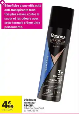 Carrefour Market Rexona Déodorant Atomiseur offre