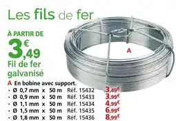 Provence Outillage Fil de fer galvanisé offre
