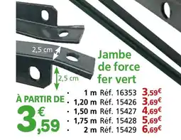 Provence Outillage Jambe de force fer vert offre