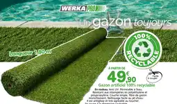 Provence Outillage WERKA PRO Gazon artificiel 100% recyclable offre