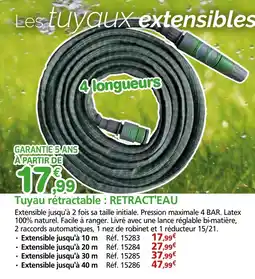 Provence Outillage Tuyau rétractable offre