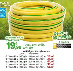 Provence Outillage WERKA PRO Tuyau anti vrille anti UV offre