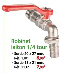 Provence Outillage Robinet laiton 1/4 tour offre
