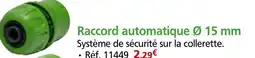 Provence Outillage Raccord automatique Ø 15 mm offre
