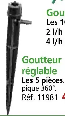 Provence Outillage Goutteur réglable offre