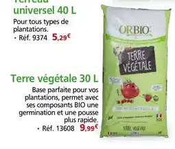 Provence Outillage ORBIO Terre végétale offre