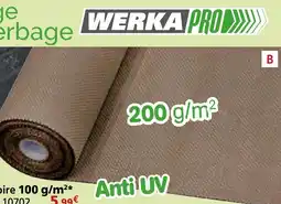 Provence Outillage WERKA PRO Toile couleur marron 200 g/m offre