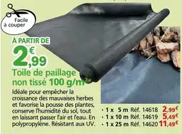 Provence Outillage Toile de paillage non tissé 100 g/m² offre