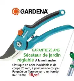 Provence Outillage GARDENA Sécateur de jardin réglable offre