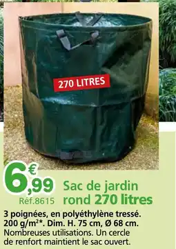 Provence Outillage Sac de jardin rond offre