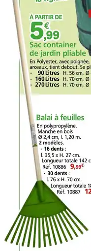 Provence Outillage Balai à feuilles offre