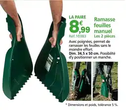 Provence Outillage Ramasse feuilles manuel offre