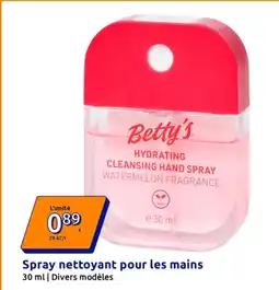 Action Spray nettoyant pour les mains offre