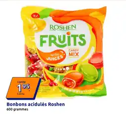 Action Bonbons acidulés Roshen offre